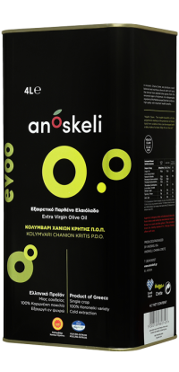 Anosekli EVOO PDO Kolymvari 4lt tin 